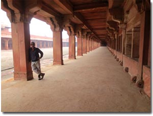 Dentro de Fatehpur Sikri